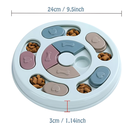 Dog Food Puzzle Bowl – Slow Feeding & Mental Stimulation Toy
