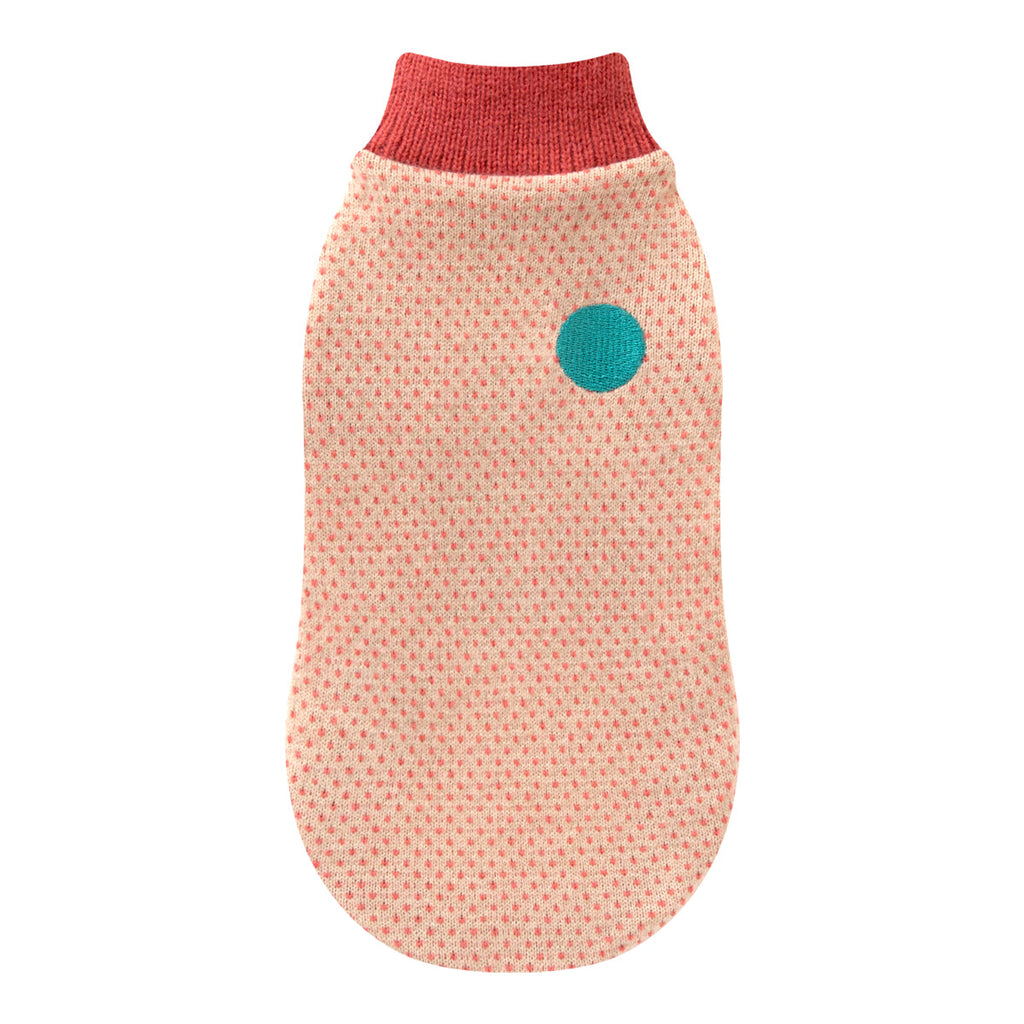 Korean Design knitted Dog / Cat Jumper - Coral Pink / Sunflower Yellow