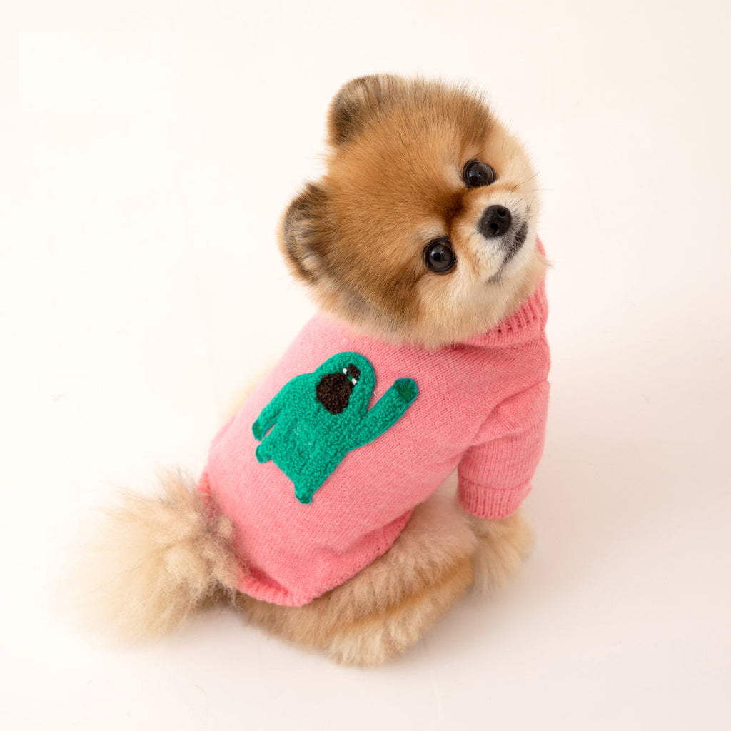 Korean Design Knitted Gorilla Dog / Cat Jumper - Pink / Orange / Blue / Green