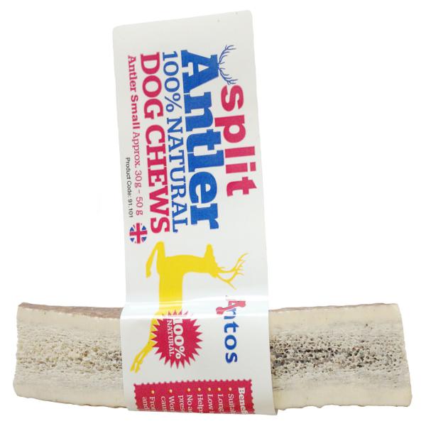Antos Split Highland Antler 100% Natural Deer Antler Dog Chew