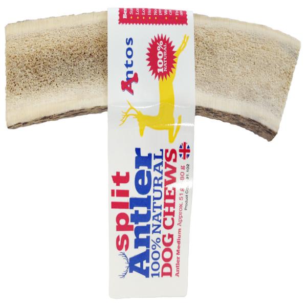 Antos Split Highland Antler 100% Natural Deer Antler Dog Chew