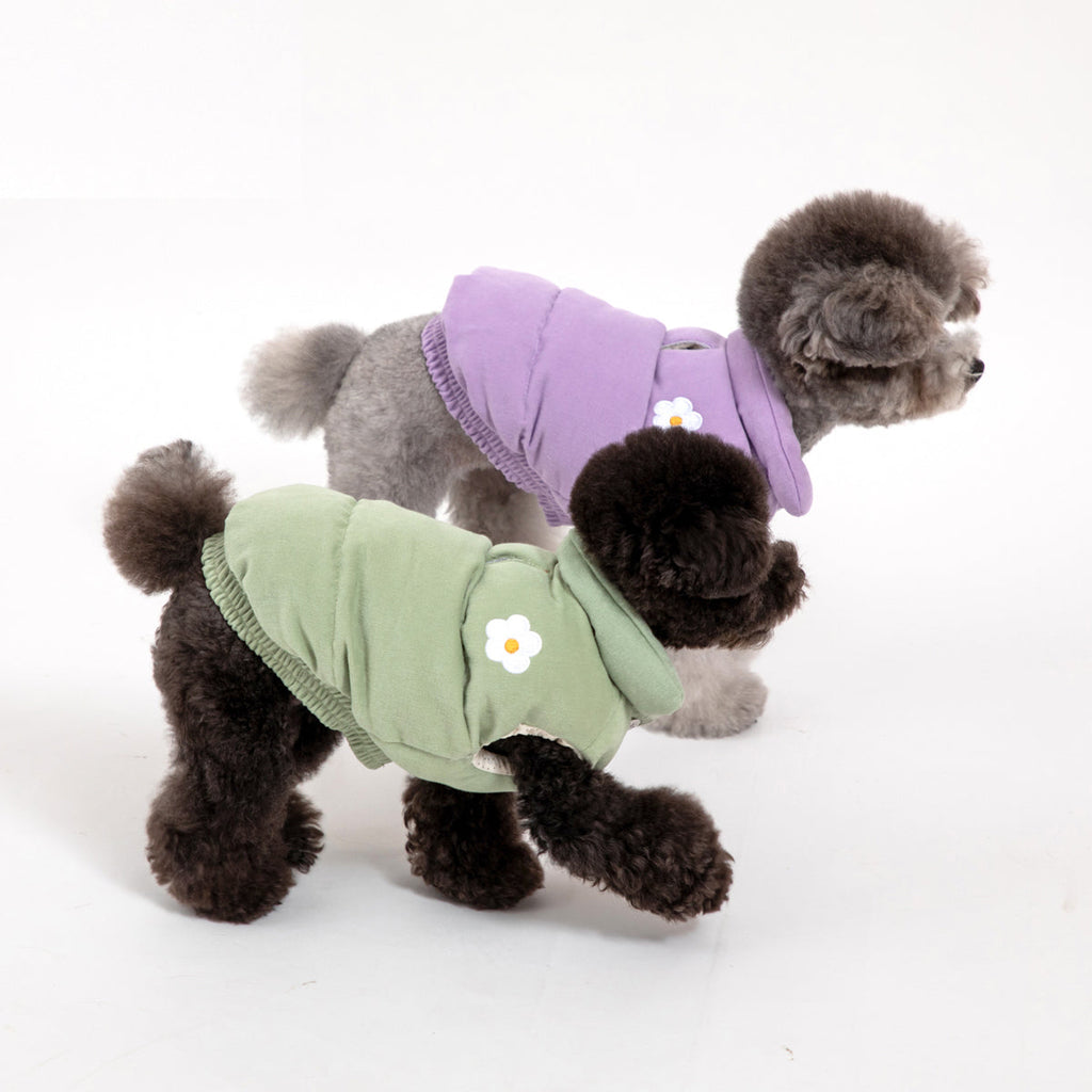 Korean Design Daisy Puffer Jacket