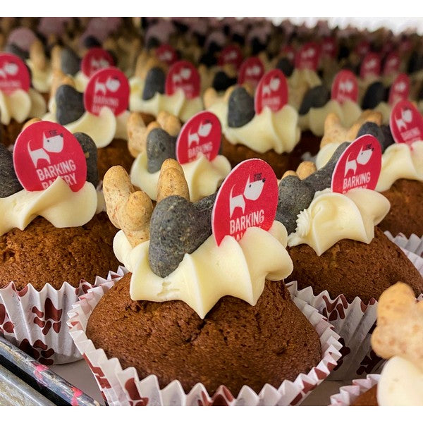 Barking Bakery Vanilla Iced Vanilla Woofin Dog Cupcake