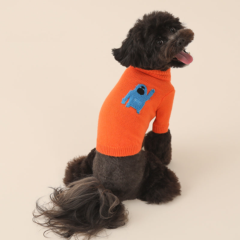 Korean Design Knitted Gorilla Dog / Cat Jumper - Pink / Orange / Blue / Green