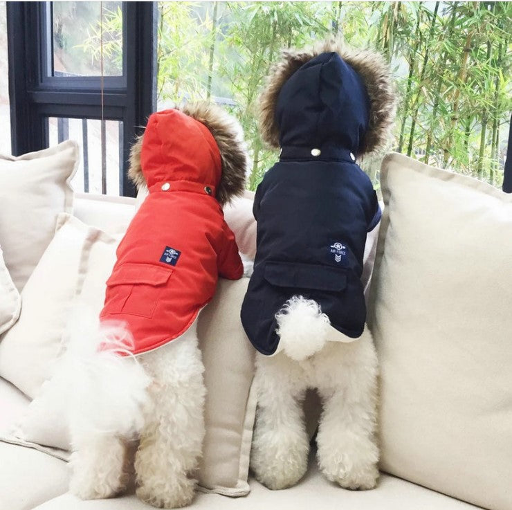 Dog Puffer Jacket - Air Force Style (3 colours)