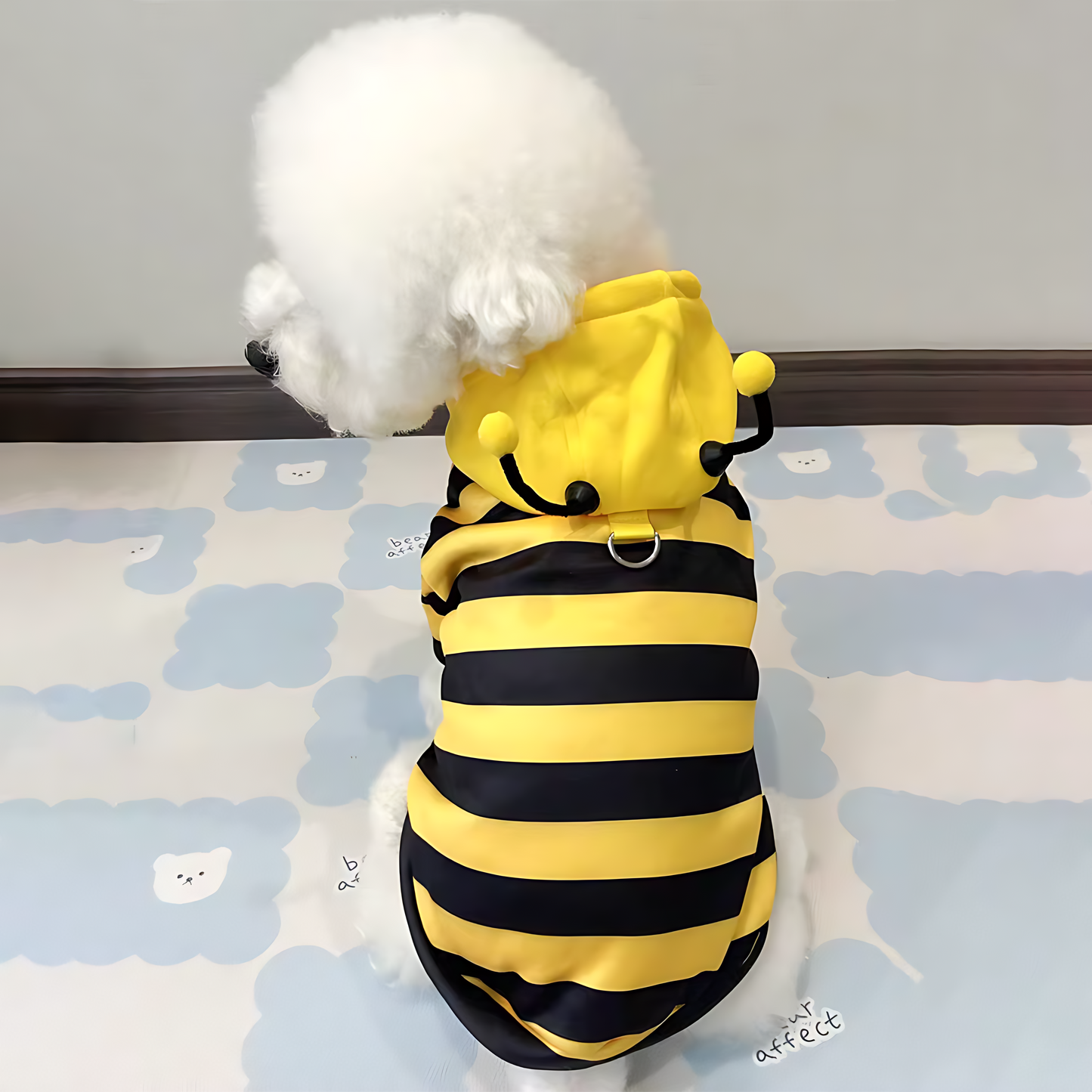 Bee Costume Pet Hoodie – Warm Winter Outfit for Dogs & Cats