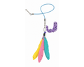 Colorful Feather Cat Collar – Adjustable Cat Collar with Bell, Feather Charms and Decorative Pendant