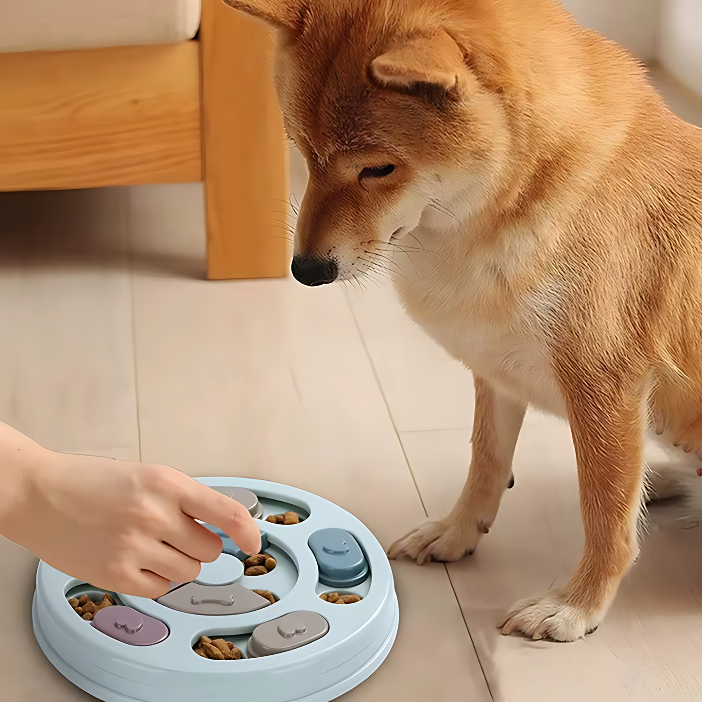 Dog Food Puzzle Bowl – Slow Feeding & Mental Stimulation Toy