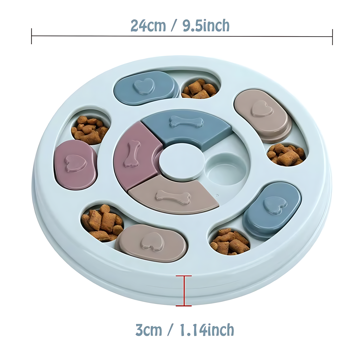 Dog Food Puzzle Bowl – Slow Feeding & Mental Stimulation Toy
