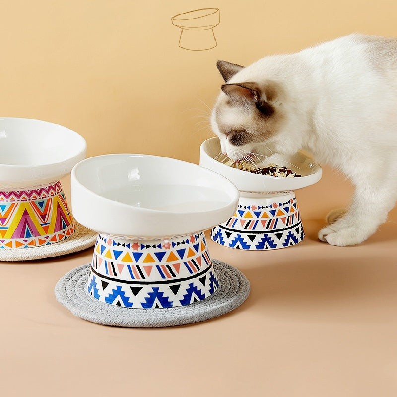 Handmade Ceramic Pet Feeding Bowl