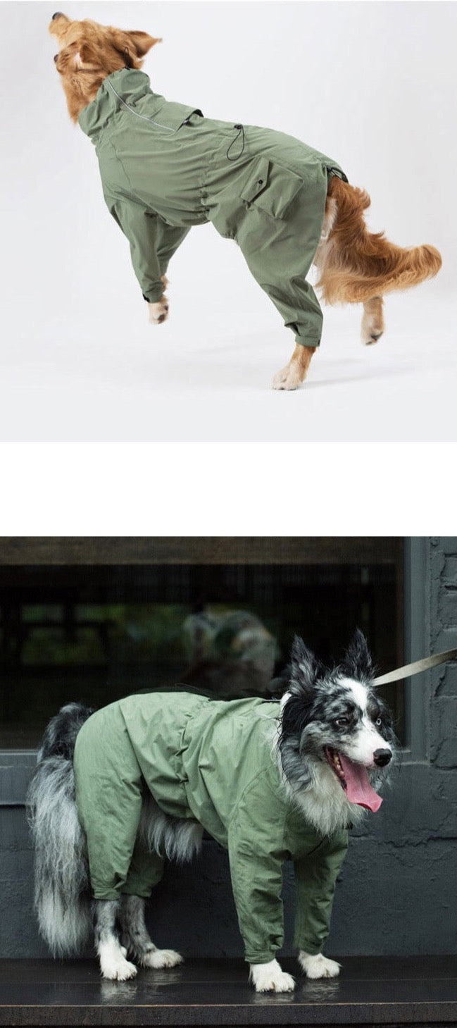 Korea Design Dog Windbreaker Raincoat with 4 legs