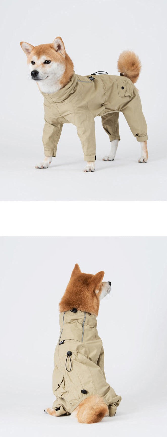 Korea Design Dog Windbreaker Raincoat with 4 legs
