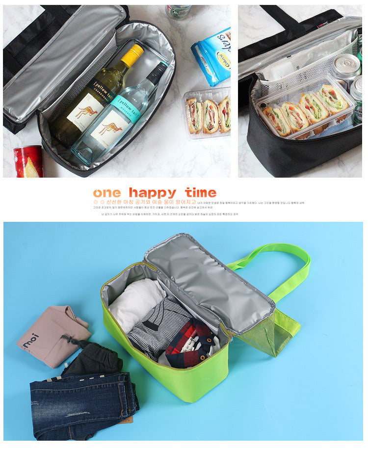 Cool Bag with Upper Mesh and Cooling Section at bottom