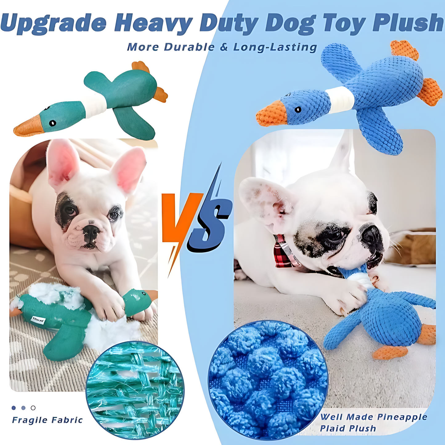 Interactive Plush Chew Toy for Dogs & Cats – Squeaky & Durable Design
