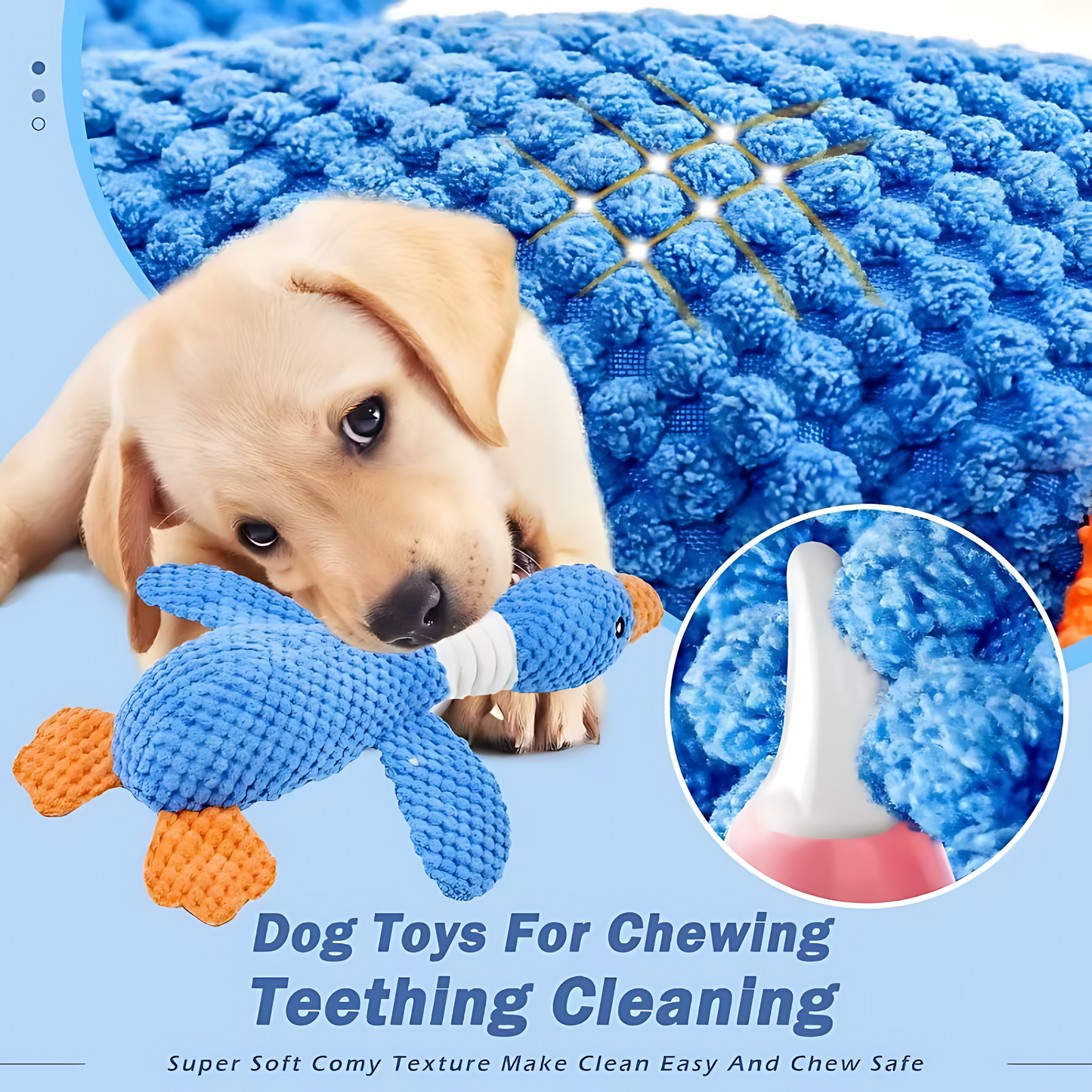 Interactive Plush Chew Toy for Dogs & Cats – Squeaky & Durable Design