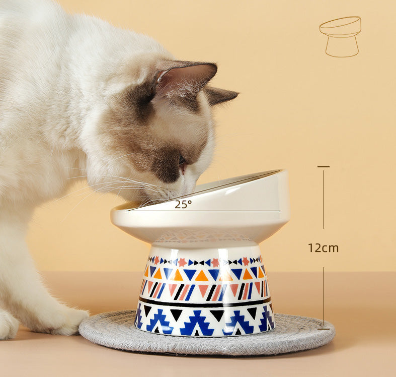 Handmade Ceramic Pet Feeding Bowl