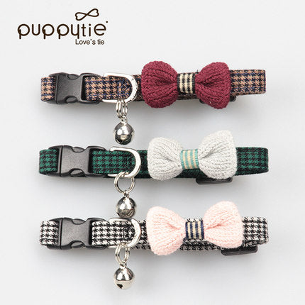 Puppytie Knitted Collar with Safety Snap Buckle for Cat / Puppy