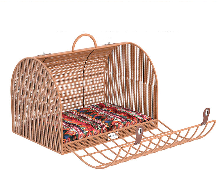 Pet Carrier/ Pet Crate Natural Look in PE Ratten
