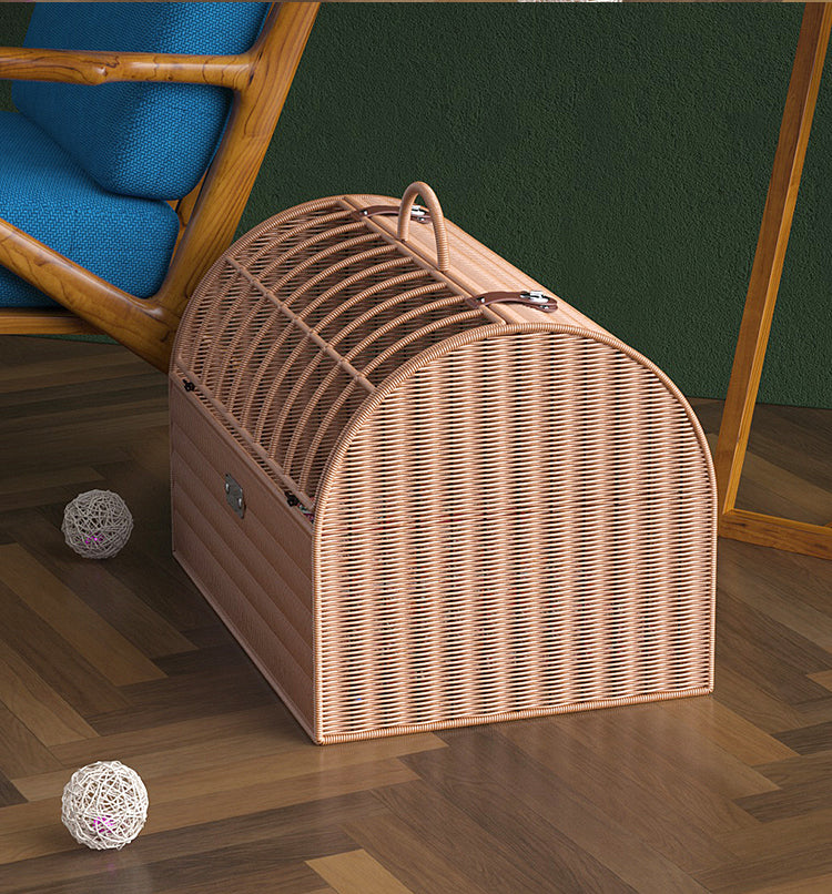 Pet Carrier/ Pet Crate Natural Look in PE Ratten