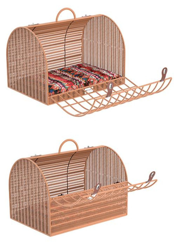 Pet Carrier/ Pet Crate Natural Look in PE Ratten