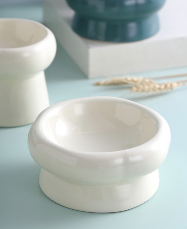 Pet Feeding Raised Bowl (Flower Shape)