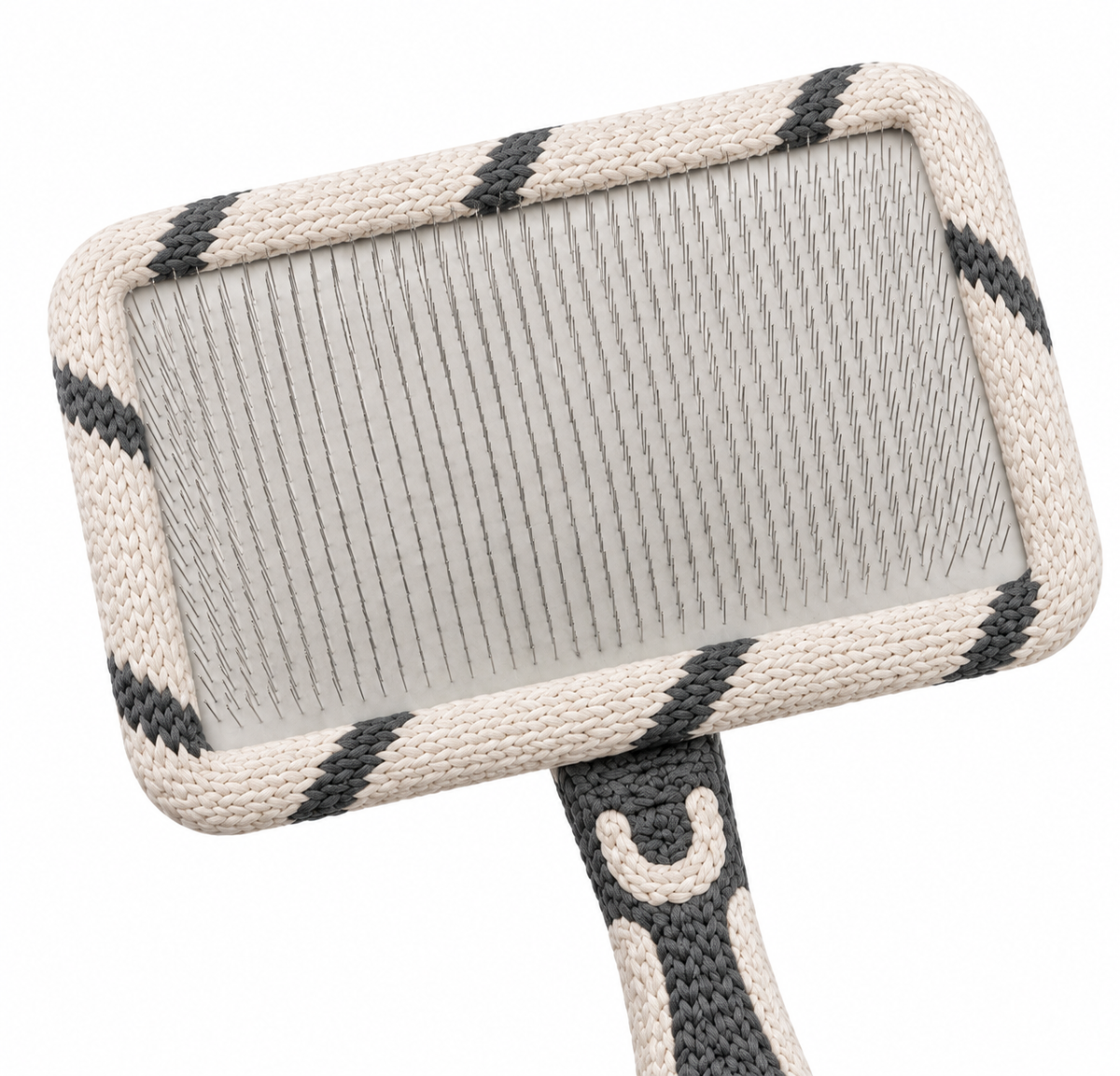 Self Cleaning Slicker Dog Brush – Rectangular Pet Grooming Brush for Shedding, Detangling and Coat Maintenance