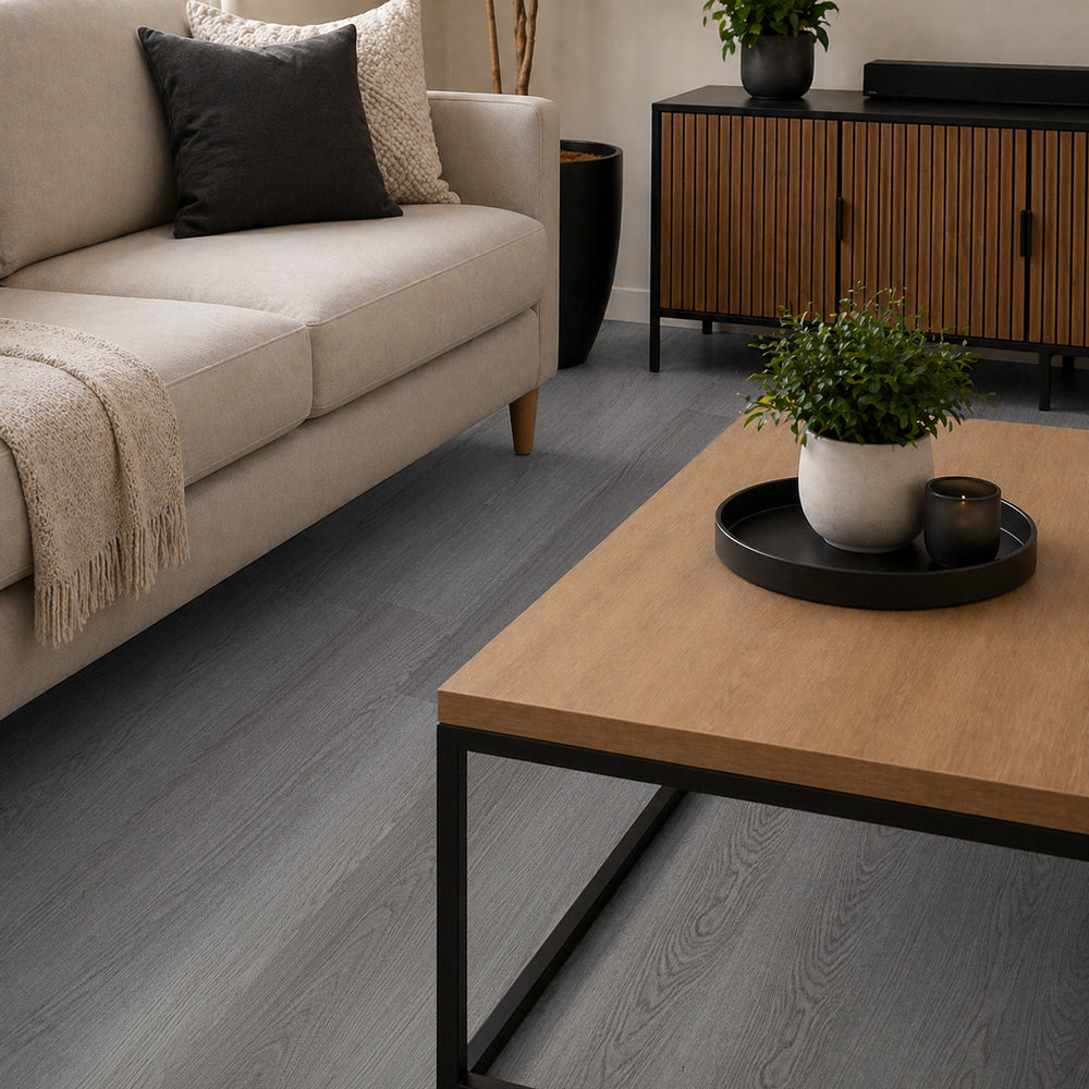 Ashen Oak Axia 2mm Gluedown LVT Flooring