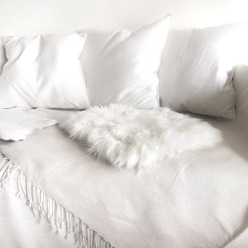 Dog Bed / Bed Topper Made with Australian Lambwool - Natural colour