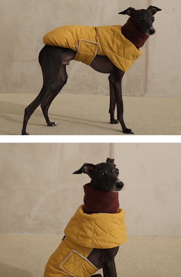 Puppy Gallery Turtle Neck Light weight Puffer Cape