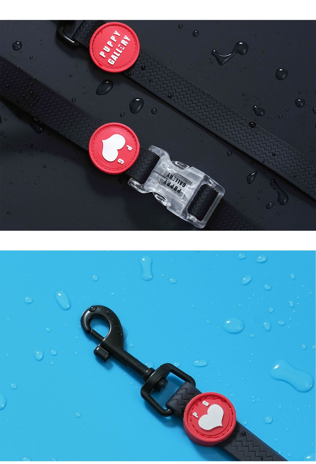 Puppy Gallery Korea - Water Resistance Heart Lead and Poop Bag holder
