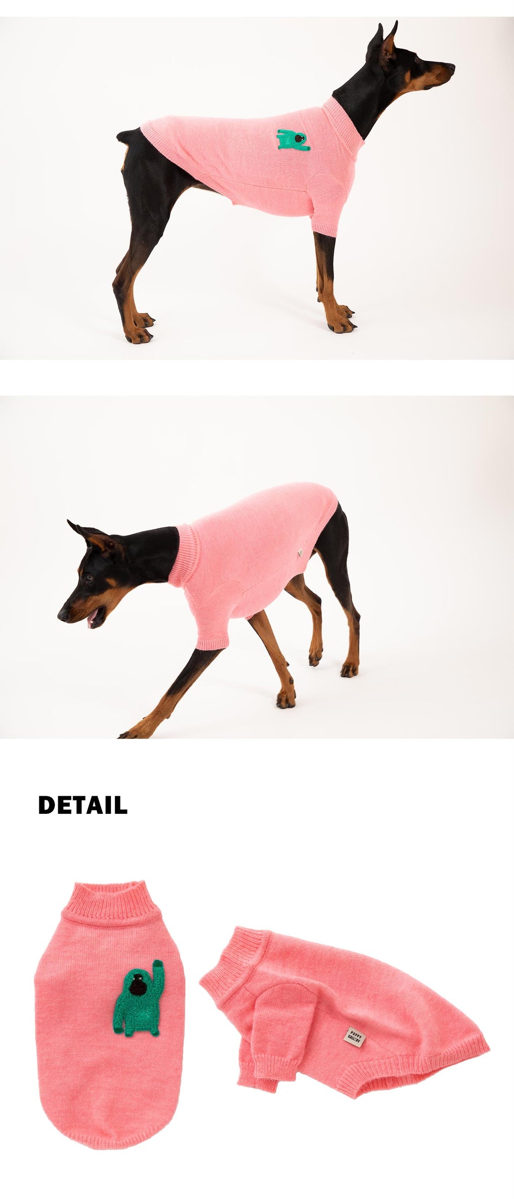 Korean Design Knitted Gorilla Dog / Cat Jumper - Pink / Orange / Blue / Green