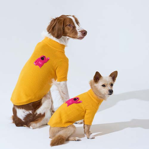 Korean Design Knitted Gorilla Dog / Cat Jumper - Pink / Orange / Blue / Green