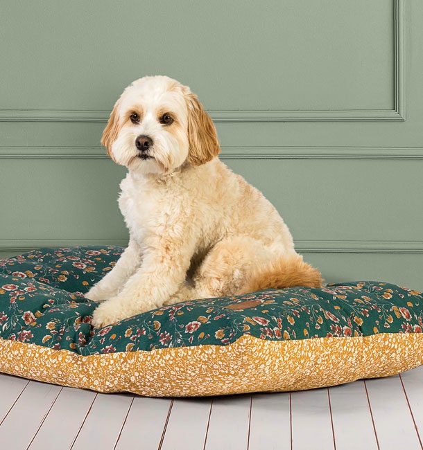 FatFace Floral Washable Dog Bed with Removable Cover