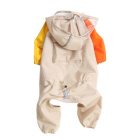 Japanese Design Full Body Light Weight Reflective Dog Raincoat