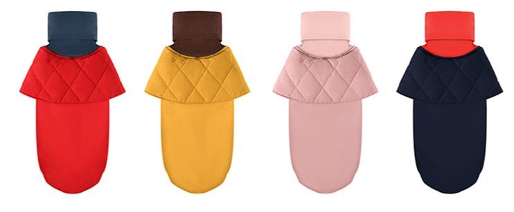 Puppy Gallery Turtle Neck Light weight Puffer Cape