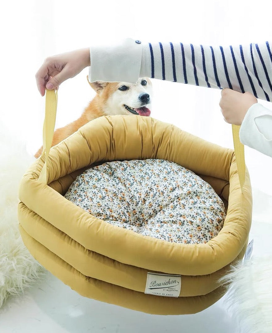 Japanese Style Sakura Super Soft Dog / Cat bed - Blue / Yellow / Pink