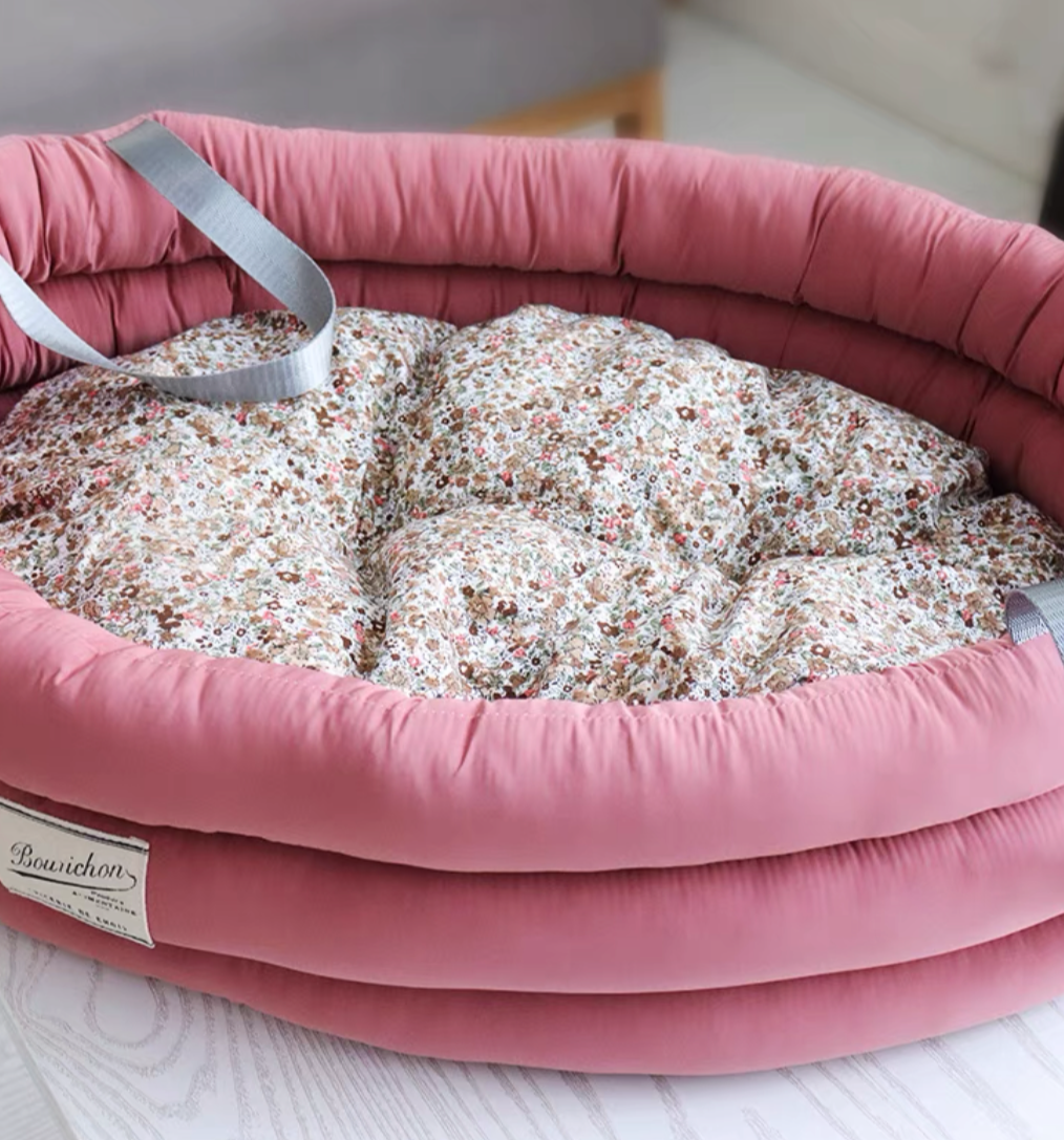 Japanese Style Sakura Super Soft Dog / Cat bed - Blue / Yellow / Pink